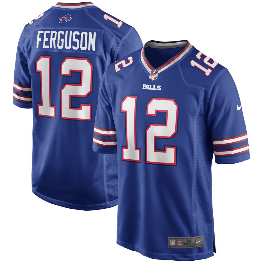 Men Buffalo Bills 12 Joe Ferguson Nike Royal Game Retired Player NFL Jersey